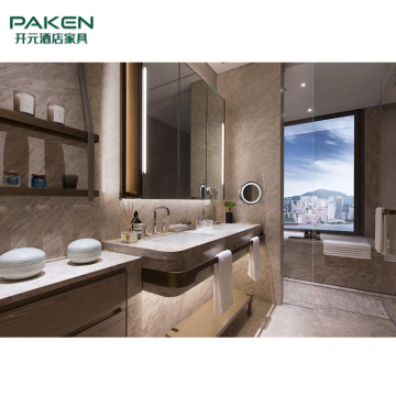 5 Star Luxury Hotel Bathroom Vanity Cabinets for Vietnam, Korea, and India
