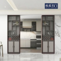 Sliding door wine cabinet for kitchen use