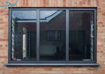 Soundproof Aluminium Casement Window Triple Glass Glazed Profile Swing Windows