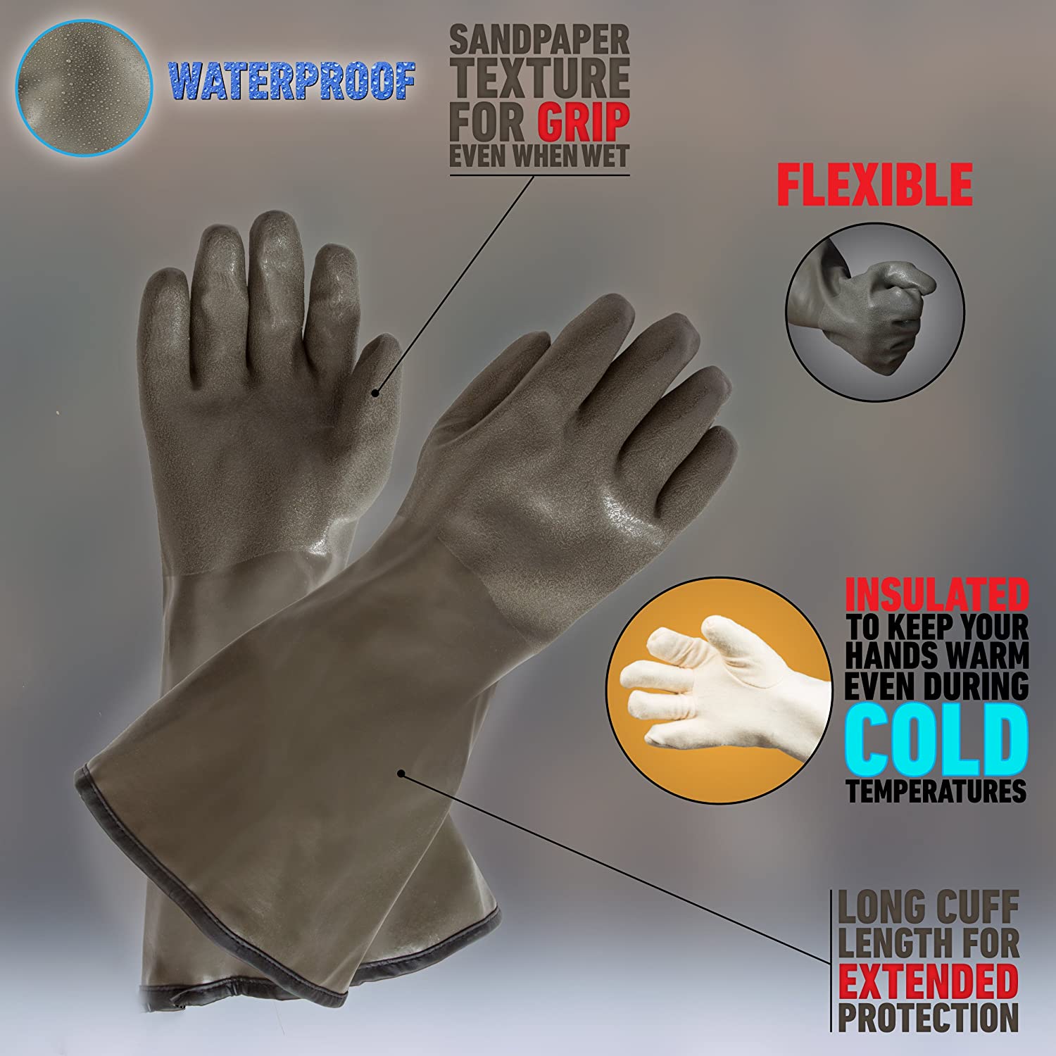 pvc hunting gloves