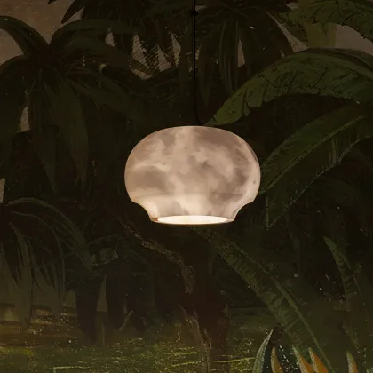 Factory Price Alabaster CELINE Chandelier: Modern Luxury LED Pendant Light for Dining Room and Kitchen Island