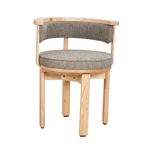 Upholstered Swivel Dining Chair with Timeless Design