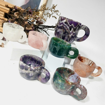 New Arrival Crystal Cup: Healing Stone Clear Quartz Crystal Water Cup