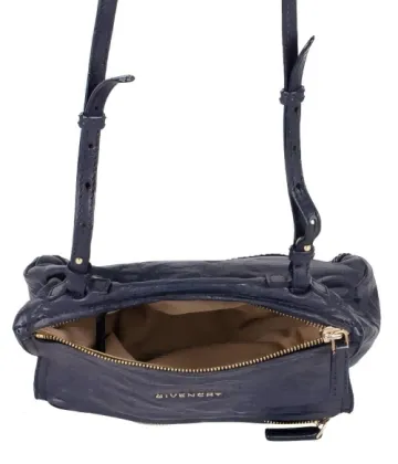 Deep Sea Blue Distressed Multi-Pocket Handbag