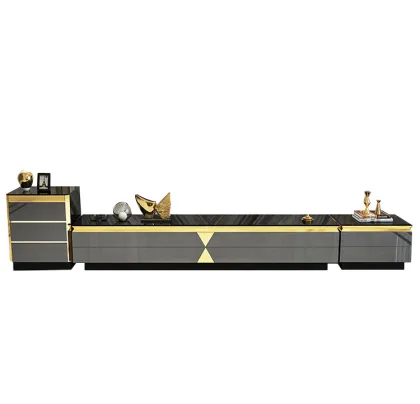 Luxury design TV stand set living room furniture