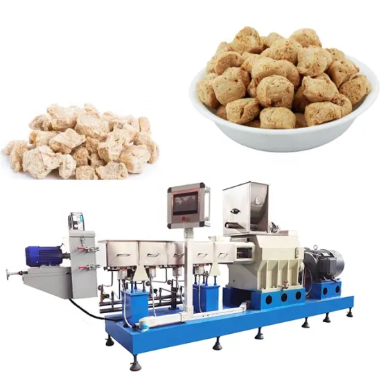 Automatic Meat Substitute Soya Chunks Extruder for Textured Soy Protein Processing