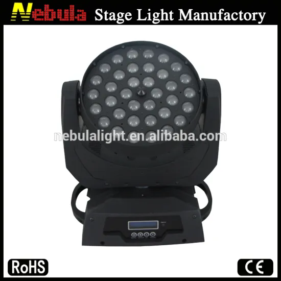 36pcs10w zoom wash light rgbw 4in1 cheap moving head lights
