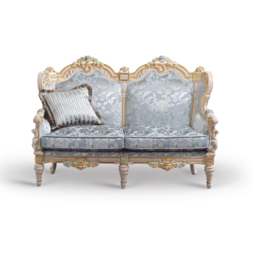 Classic Wooden French Sofa Set: Luxury European Style Sectional for Living Room, Office, or Apartment