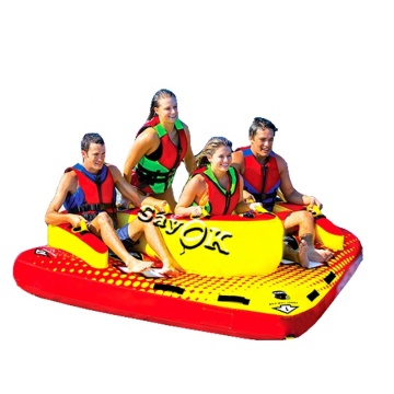 Crazy 3-Person Riders: Inflatable Water Floating Sofa for Wild Water Sports