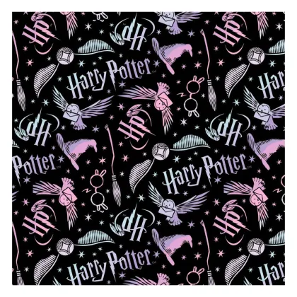 Popular Potter Magic Cartoon Design Cotton Quilt Fabric for Summer Garments