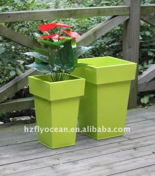 FO-9713 Tapered Square Galvanized Flower Planter