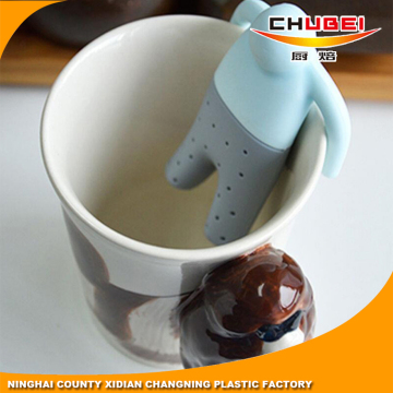 Wholesale OEM/ODM MR. TEA Silicone Tea Infuser with LFGB/FDA