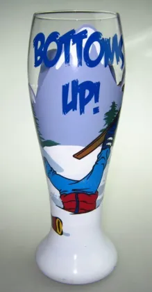 wholesale Hand painted hoegaarden cheap beer glass steins