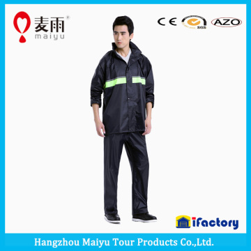 Maiyu 100% polyester pvc coated fabric european hot raincoat