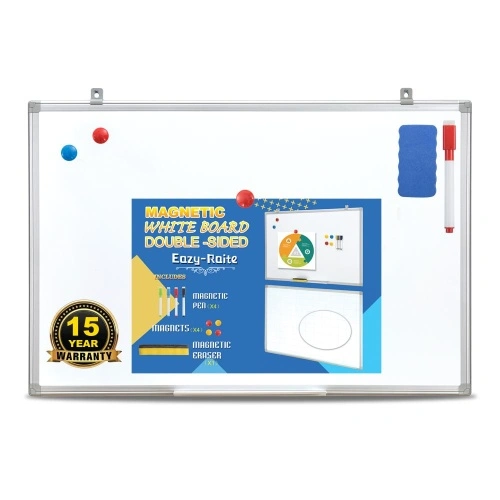 Large Magnetic Whiteboard, maxtek 60 x 36 Magnetic Dry Erase Board Foldable  with Marker Tray 1