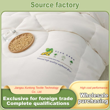 Полностью натуральное одеяло из соевого волокна для здорового сна