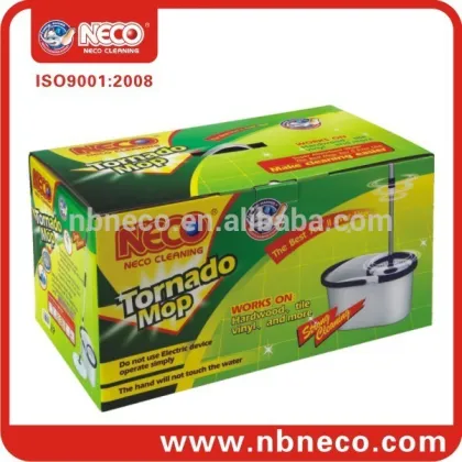 Hand press spin mop, round spin mop