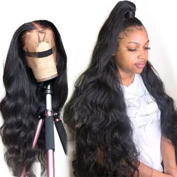 Shmily Cheap Human Wigs 13x6 Transparent HD Lace Frontal Wig Body Wave Highlight Lace Front Human Hair Wig