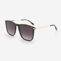 Square Acetate And Metal Combined Unisex Sunglasses 23A8114