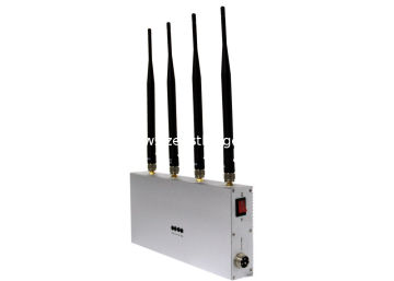 4 Antenna Cdma Remote Control Jammer Est-505d 850 - 894mhz For Theater
