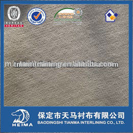 circular knitted interlining