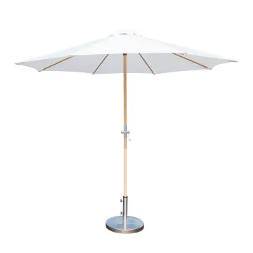 2022 Outdoor Beach Hotel: Swimming Pool Garden Wood Print with Umbrella Parasol Tilt and Crank