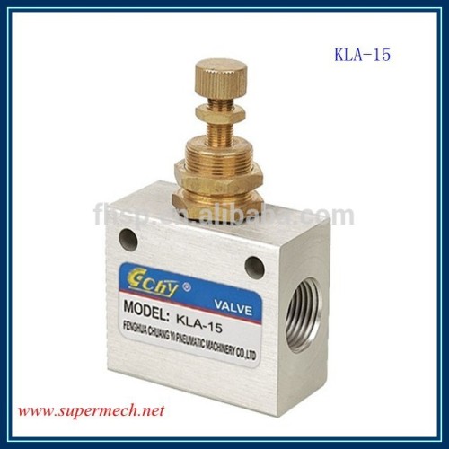 Pneumatic Air Flow Speed Control Valve ,KLA series Flow comtrol Valve