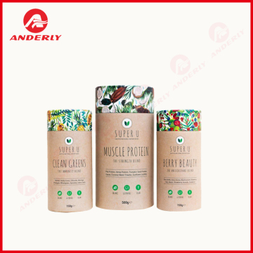 Custom Food Grade Kraft Tubes With Aluminum Foil