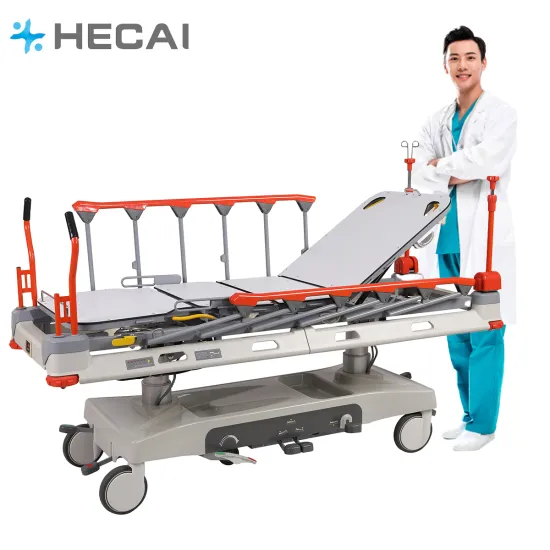 Electric Hospital Stretcher: Height Adjustable, Multi-Function Patient Transfer & Emergency Care Equipment
