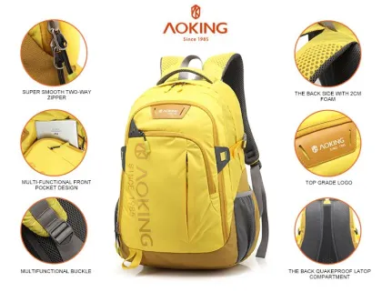 Wholesale nylon casual school laptop backpacks