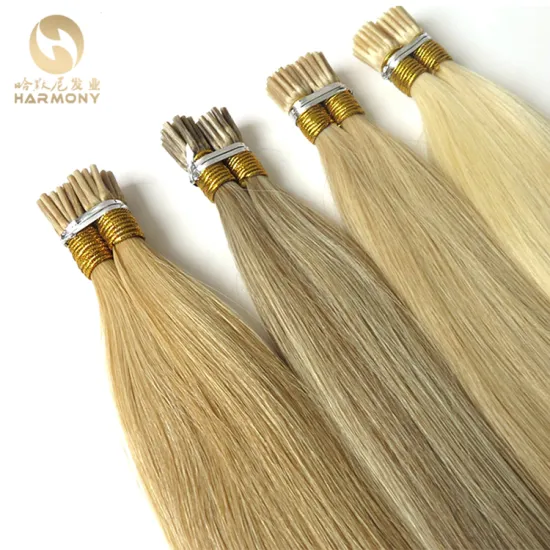 100% Virgin Russian Remy Double Drawn Human Hair Italian Keratin Pre bonded I Tip Remy 1g Stick Tip Hair extensions