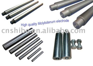 High temperature molybdenum electrode for glass melting furnace