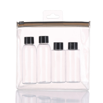 Toiletry Containers 30ml 50ml 60ml 80ml recycled plastic refillable mini Empty Bottles Travel Set