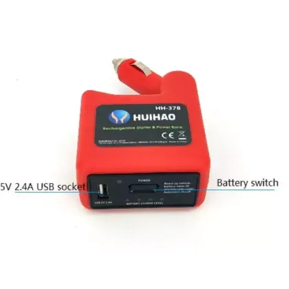 Mini Car Jump Starter with Universal Emergency Tools Kit