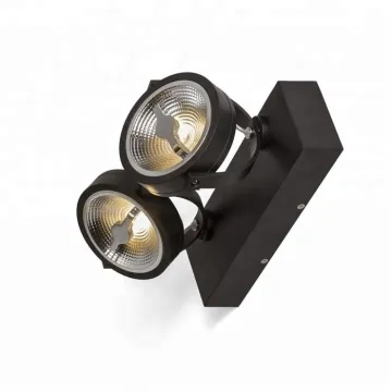 24W AR111 LED Dimmable 2000-3000K QR111 GU10 Double Head Indoor Wall Light