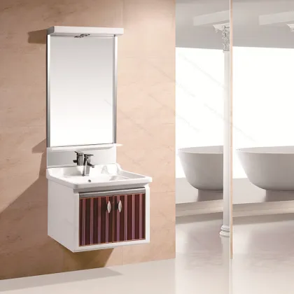 DC-6906 Prefabricated Glass Bathroom Vanity Units with Top
