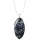 Natural Gemstone Agate Necklace with Silver Chain