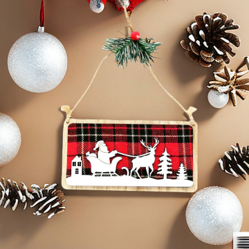 Hot Sale Christmas Tree Hanging Ornament Wooden Christmas For Christmas Decoration