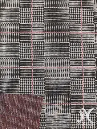 Yarn Dye Plaid Jacquard Knit
