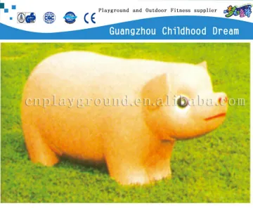(HD-18903)Gold little pig fiberglass resin