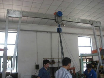 movable gantry crane for air hoist/electrical hoist