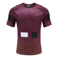 Mens Dry Fit Rugby Wear T Shirt Plaid