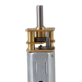 12V DC Gear Motor with D-Shaft and Encoder (3 PPR), Low Noise - PLDC Mini Motor