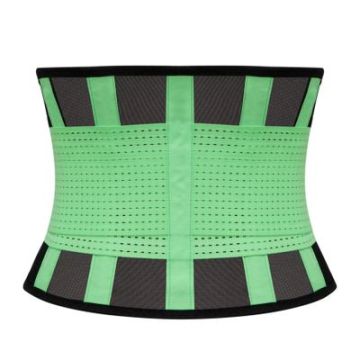 High Quality Ventilated Mesh Design Back Belt 4 Step Shape Tummy Waist Cincher Trimmer Belt Private Label Women