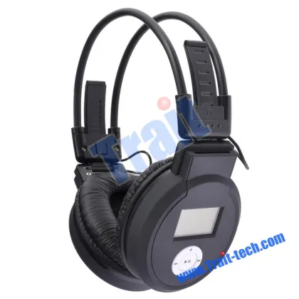 Wesent WST-860 MP3 Music Headset Headphones(Black)