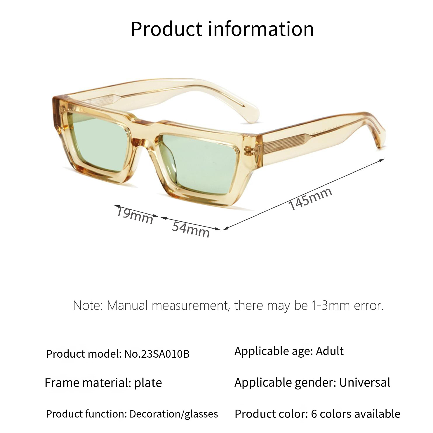 Multi - Color Combo Acetate Eyeglasses