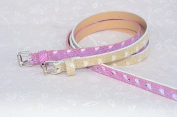 Fancy kids pu leather belt