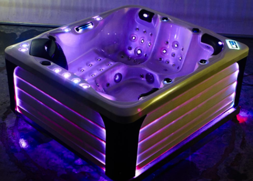 Freestanding spa with outdoor heated pool for sauna room 4