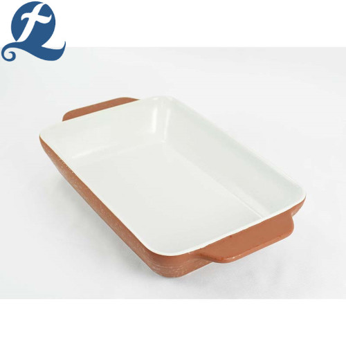 High quality rectangular kitchen gratin baking pan