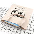 Custom eyes face canvas shopping hand bags